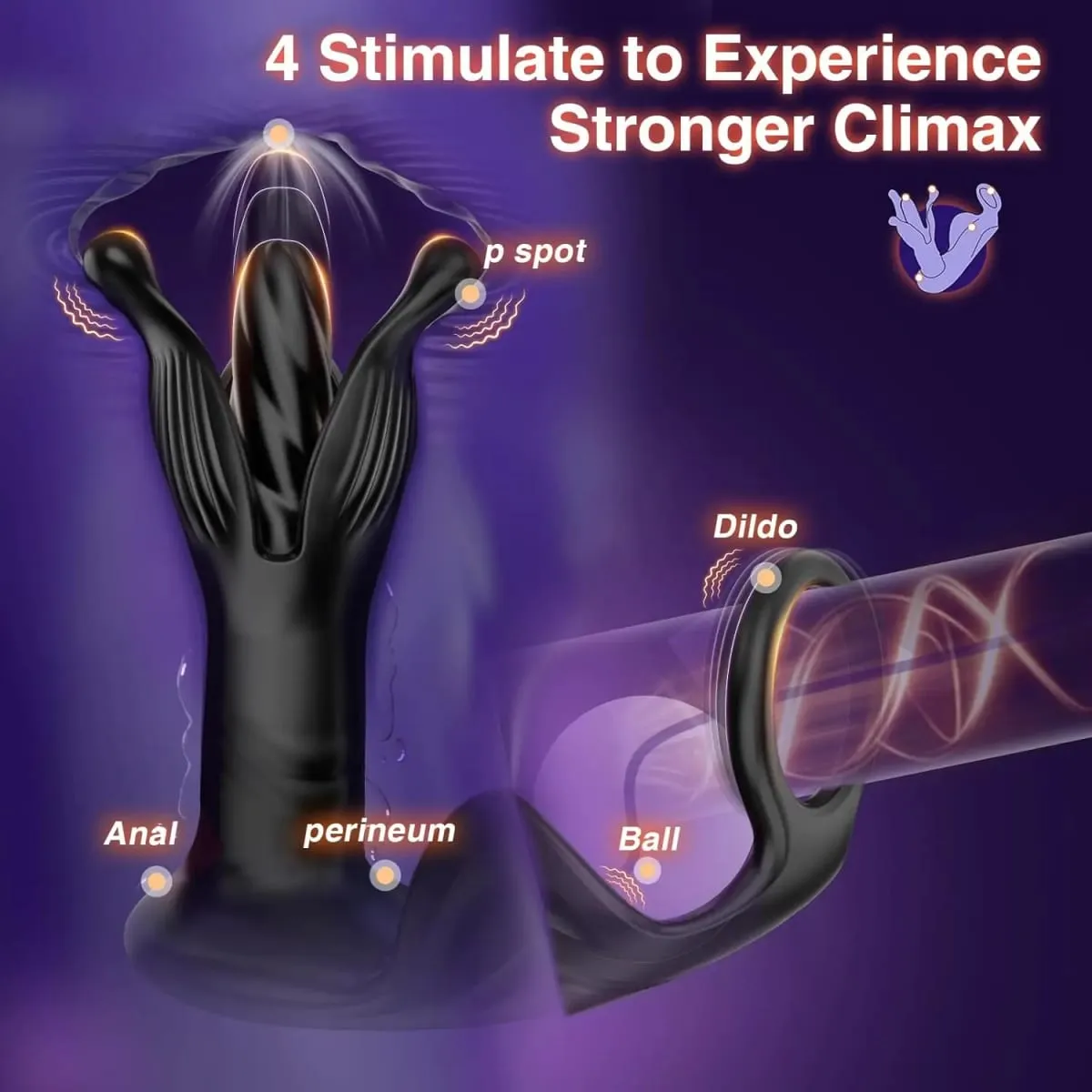 2026 New Upgrade Prostate Massager Anal Toys AI-Powered Butt Plug Male Sex Toys For Men Anal Plug Adult