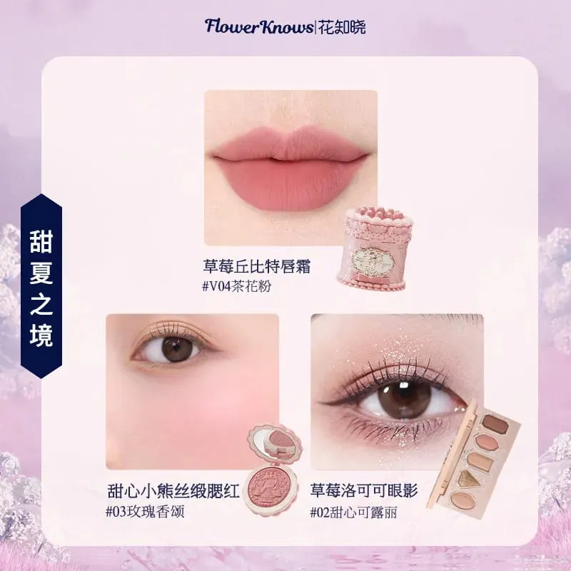 Flowerknows kompletta sminkpresentset Långvarig läppglasyr Blush & Shimmer Ögonskuggspalett Allt-i-ett Beauty Kit Presentbox — image 9