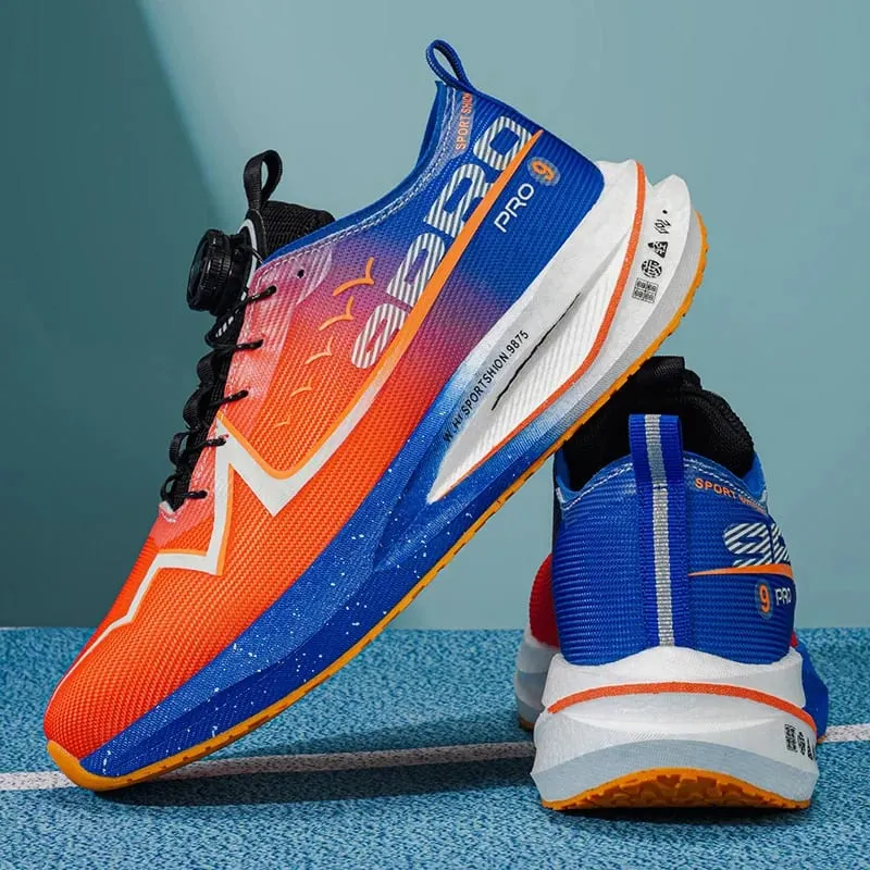 Men Running Shoes Carbon Board Marathon Speciality Race Sports Air Breathable Lightweight Women's Comfortable Athletic Sneakers