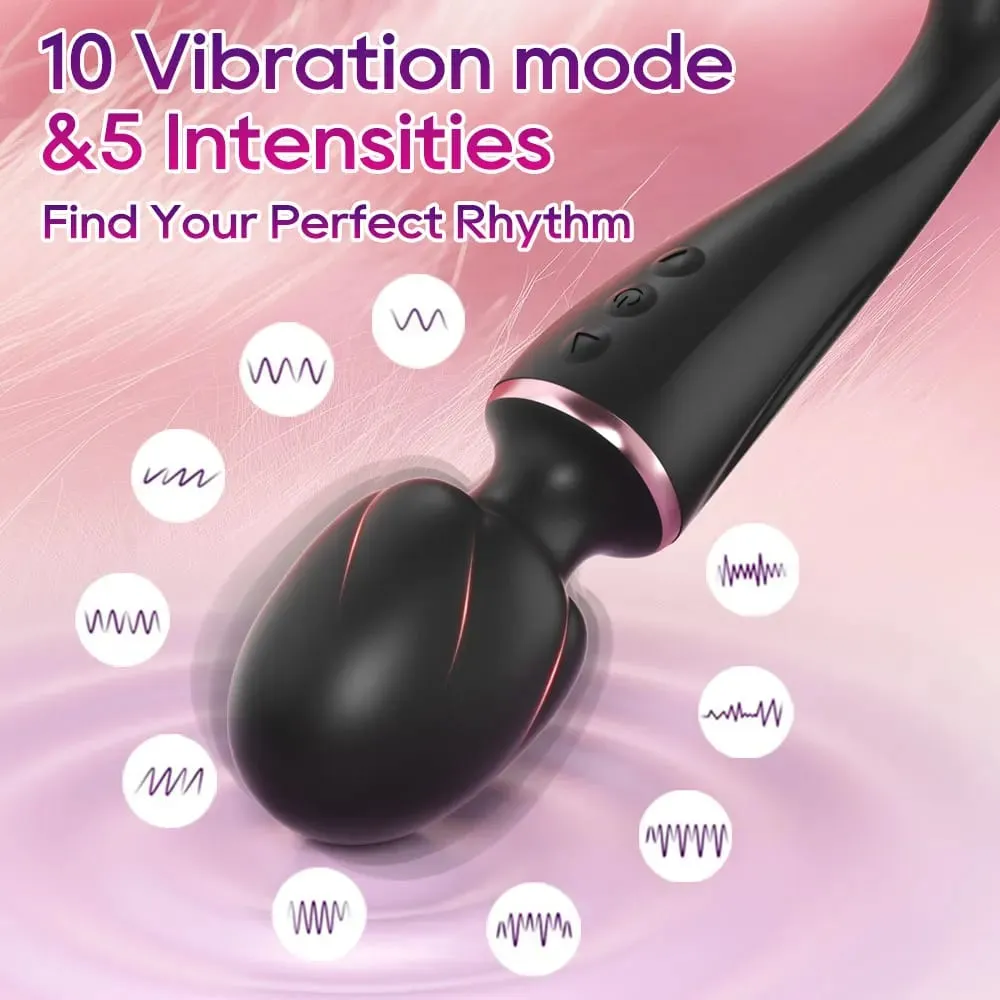 High Dildo Vibrator Power AV Magic Wand Massager Anal G Spot Clitoral Stimulation Waterproof Adult Sex Toys for Women & Couples