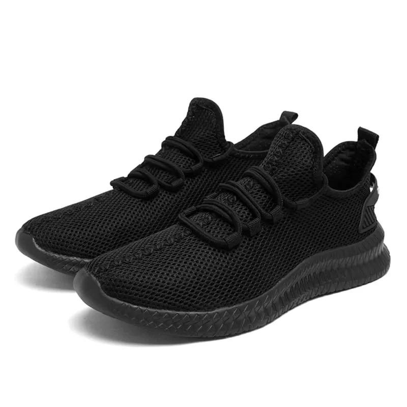 Sapatos clássicos para homens sapatos esportivos casuais moda respirável tênis de corrida ao ar livre malha leve calçado de caminhada
