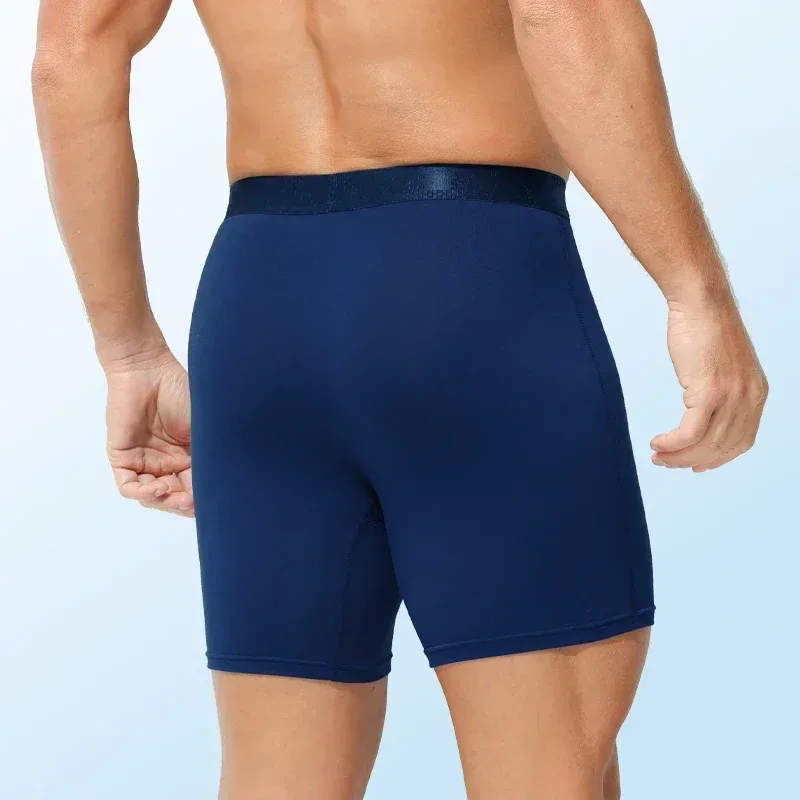 2PCS Men's bullet - separation anti - chafing underwear, men's boxer shorts, breathable underpants, men's sports scrotum - suppo