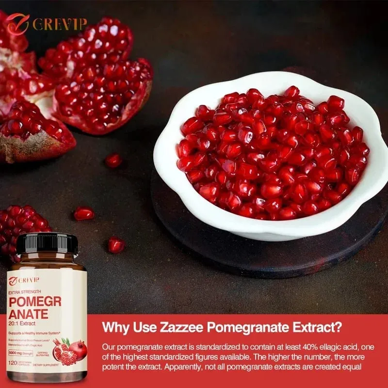 Pomegranate Extract - Antioxidant Supplements Are Beneficial for Heart Health and Joint Support and Promote Energy Production