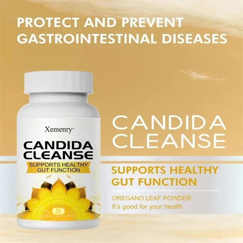 Candida Cleanse – Fördert die Darmreinigung und Entgiftung, verbessert die Verdauung und lindert Verstopfung und Blähungen