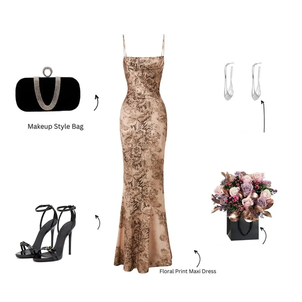 Suninhesrt Luxury Dresses for Woman Party Elegant Strappy Maxi Leopard Print Dress Soft Mermaid Beach Evening Dresses Ladies