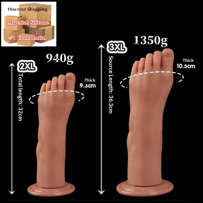 Feet Style Anal Plug Big Silicone Ass ButtPlug Deep Masturbator Dildo Dilator Stimulator Anal Dildo Adult Sex Toy For Women 성인용품