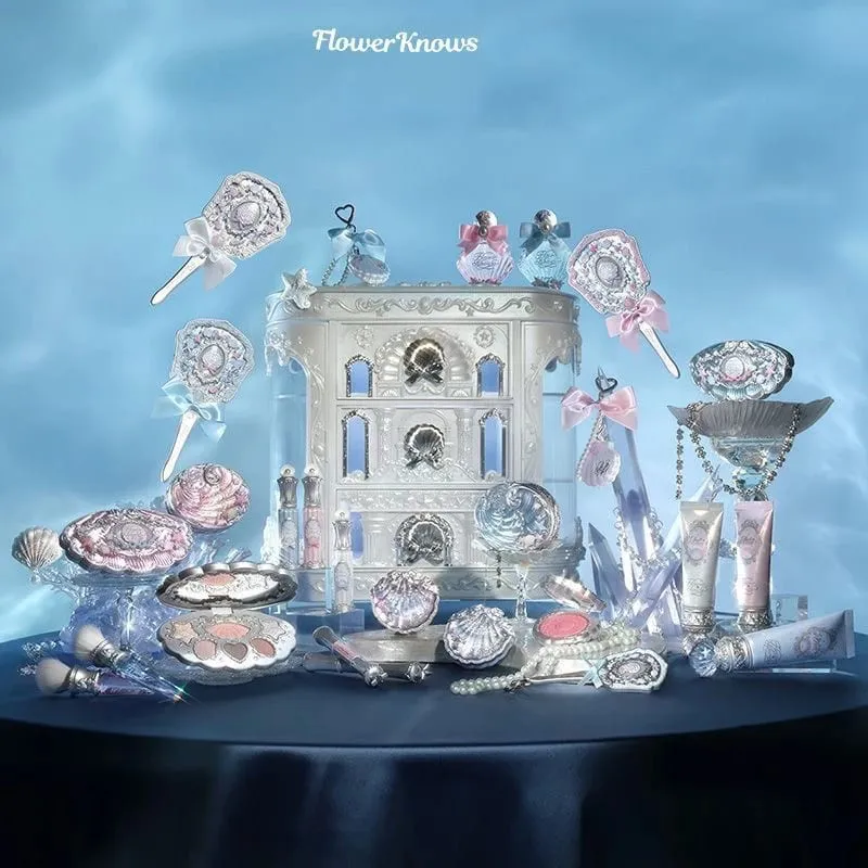 Flowerknows Shell's Jewel Collection 多合一化妝套裝女士化妝套裝全套眼影唇彩腮紅香水盒