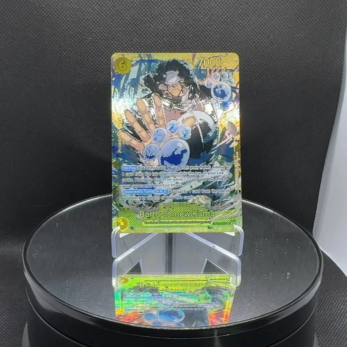 One Piece TCG OPCG English Bartholomew Kuma Card OP12-119 Textured Foil Card Anime Collectible Cards