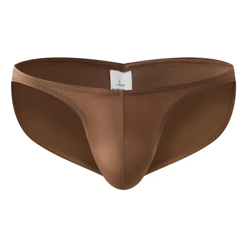 Slip da palestra a vita bassa da uomo in raso liscio Intimo sportivo da allenamento Bodybuilding Ultra sottile Allenamento fitness ad asciugatura rapida Sollevamento dei glutei