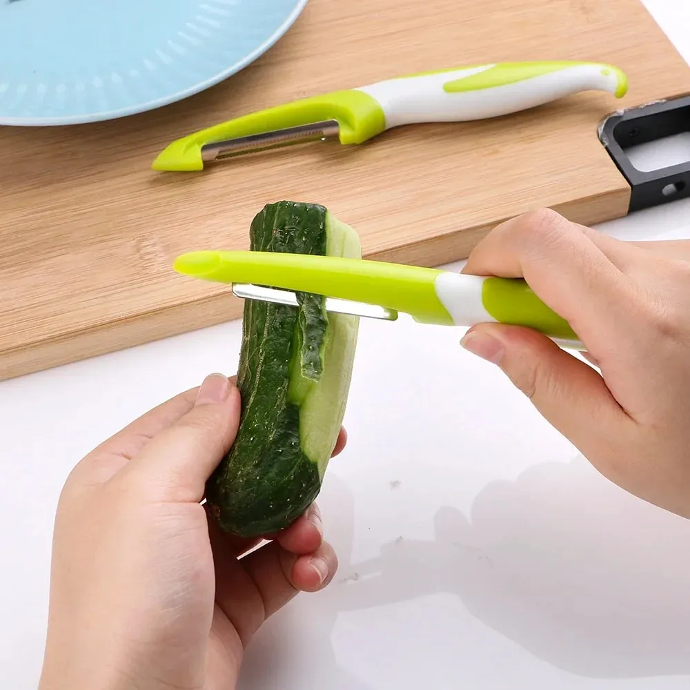 Vegetable Slicer Stainless Steel Peeler Knife Cutter Carrot Potato Fruit Shred Grater Multi-Functional Peeling Kitchen Gadgets