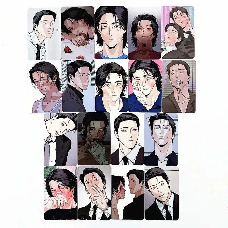 18PCS Korean BL Manhwa God's Peace Photo Cards Set - Manga Characters LOMO Card Perfect Gift for Fans