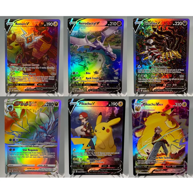 Pokémon GO PKM Cards PTCG6-E GX Rainbow Mewtwo V Dragonite VSTAR Rare Collection Battle Toys Gifts for Hobbies
