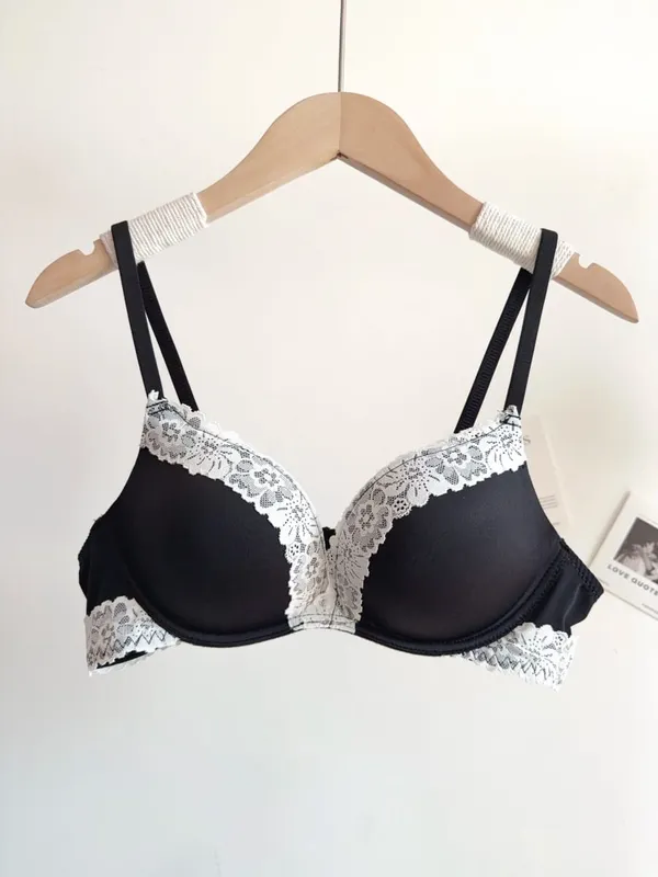 Sexy Leopard Print Lingerie Set Women Wireless Invisible Push Up Small Breasts adjustable A To C Cup sheer Lace Pure Design S-X