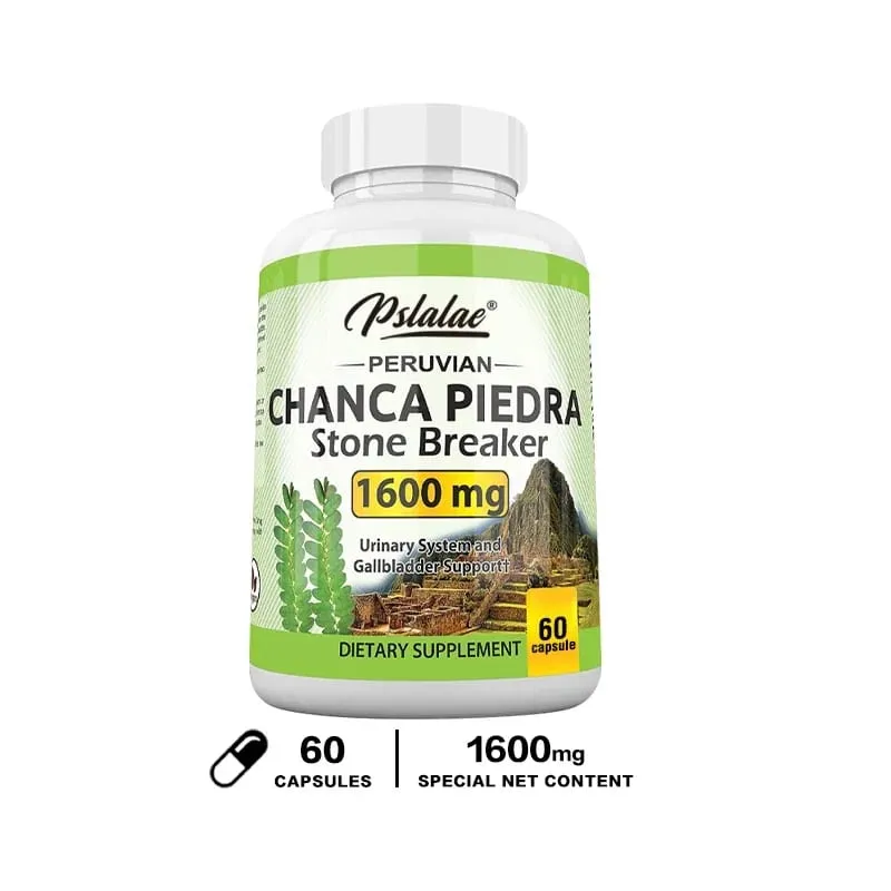 Chanca Piedra-Kapseln 1600 mg – Unterstützung der Harnwege, gentechnikfreies Nahrungsergänzungsmittel, Zerkleinerung von Nierensteinen