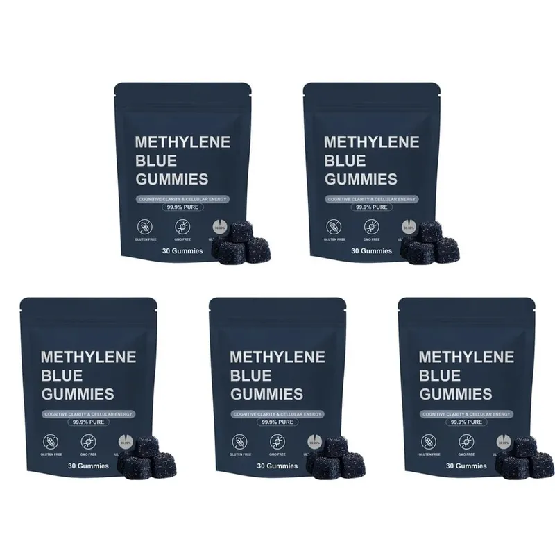 Methylene Blue Gummies with Benfotiamine Alpha Lipoic Acid Vitamin B6 & B12 for Mental Clarity and Nerve Health - 30 Gummies