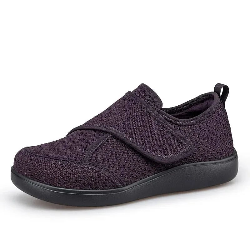 Sapatos abertos para idosos ajustáveis, sapatos para diabéticos, pés inchados, gordura, hálux valgus, joanete, ortopedia, polegar, eversão, homens e mulheres
