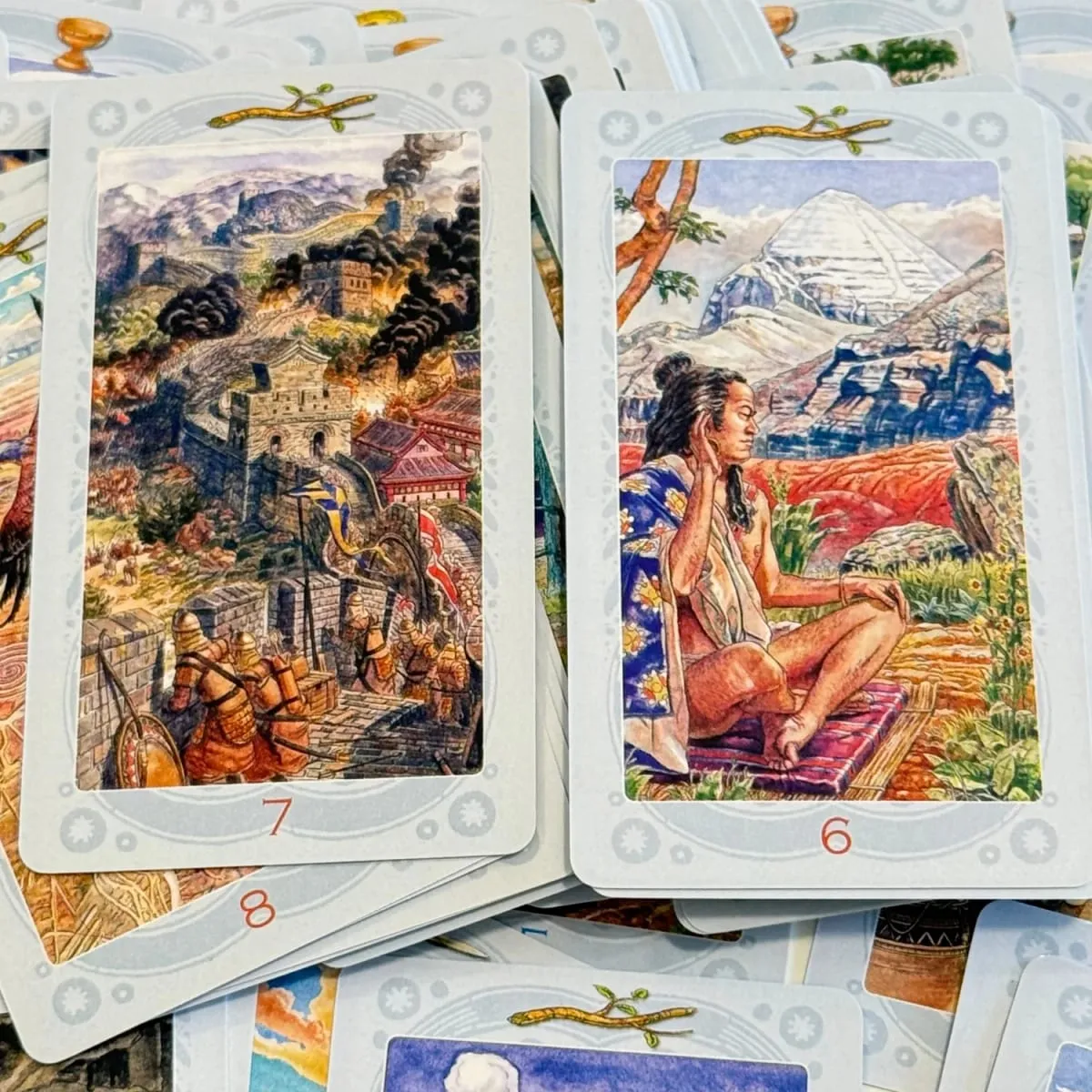 Ryska versionen Таро священных мест Ett 78 tarotkortsfestspel med profetia spådomsbräde