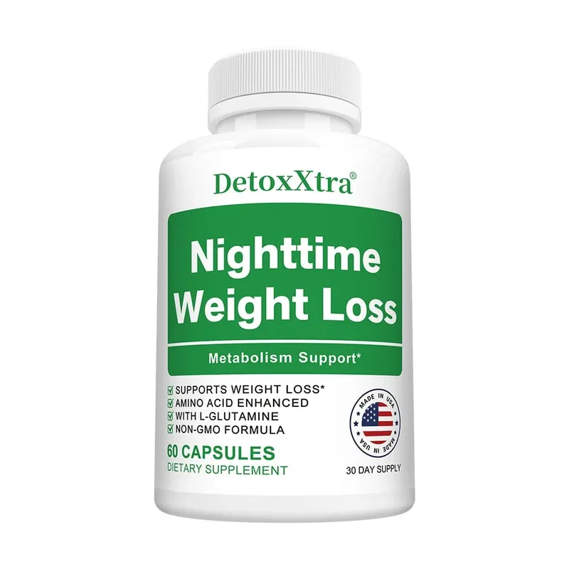 Nighttime Fat Burner Capsules Muscle Recovery Appetite Suppressant Metabolism Booster Relaxation & Restful Sleep Support