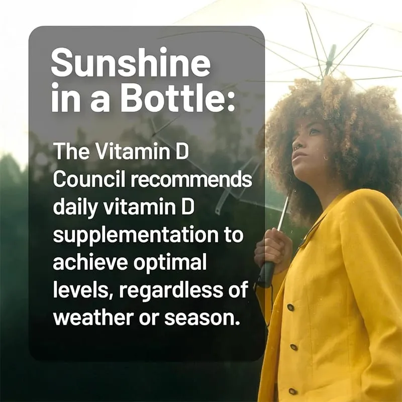 Vitamin D3 10 000 IU Softgels - Supports The Immune System Bone and Muscle Health Promotes Dental Health Non-GMO Gluten-free