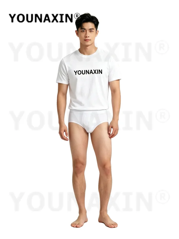 7 Pieces Overweight Men's Big And Tall White Briefs Cotton Plus Size Underwear Panties Undies L XL 2XL 3XL 4XL 5XL 6XL 7XL 8XL