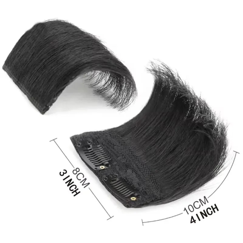 Synthetic Invisable Seamless Hair Pads Clip In Increase Hair Volume Hair Extensions Top Side Cover Hairpiece for Women
