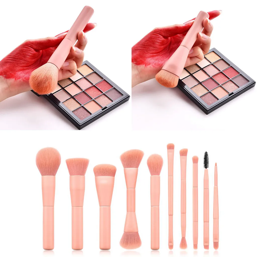 Professional Make Up Brushes Eye Shadow Blusher Face Lip Brush Tool Pink