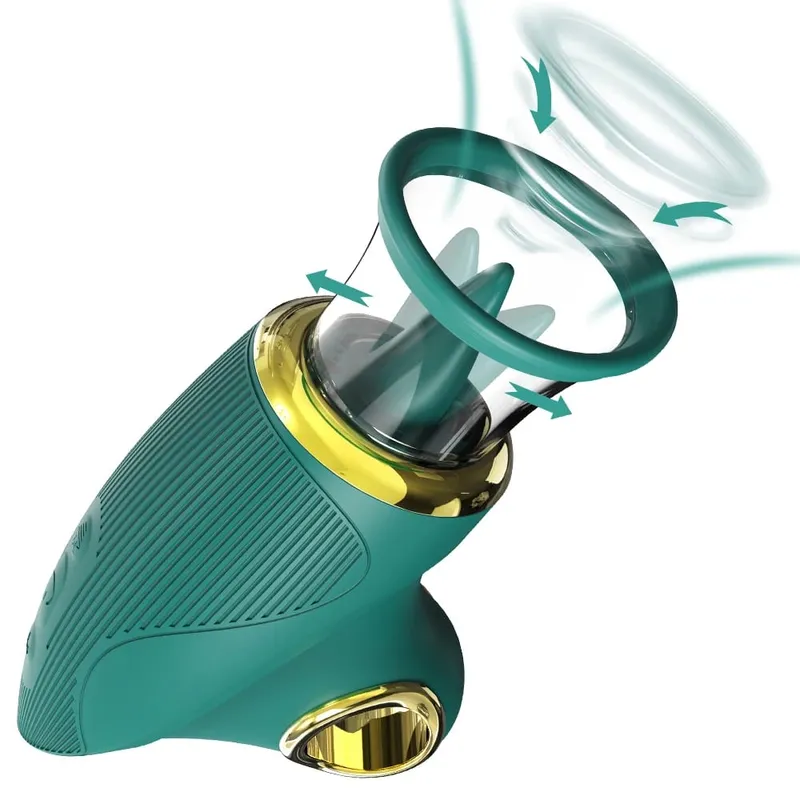 Sucking Licking G spot Vibrator Rose-Sex Toy Adult Sex Toys Removable Cup Clit Nipple Stimulation 360° Rotation Vibrators 18+