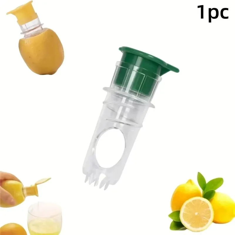 New Screw Top Lemon Juicer Mini Manual Lemon Squeezer Portable Lemon Juicer With Lid Squeeze Lime for Cocktails Plastic Manual