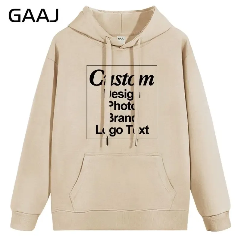 High Quality Custom Hoodie Cotton Sweatshirt Print Embroidery Brand Logo Text Photo Design Men Women Famliy Team Clothing 300g
