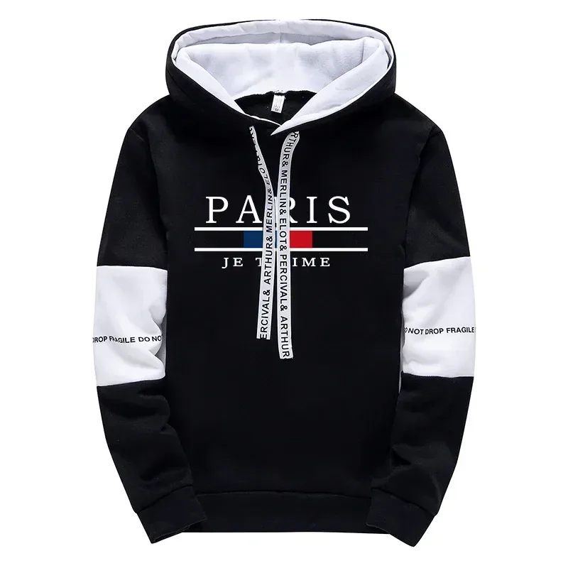 Man Hooded Sweatshirts Sweatpants Autumn Winter Daily Casual Sports Hoodies Jogger Pants Urban Fashion Streetwear Men's Clothes
