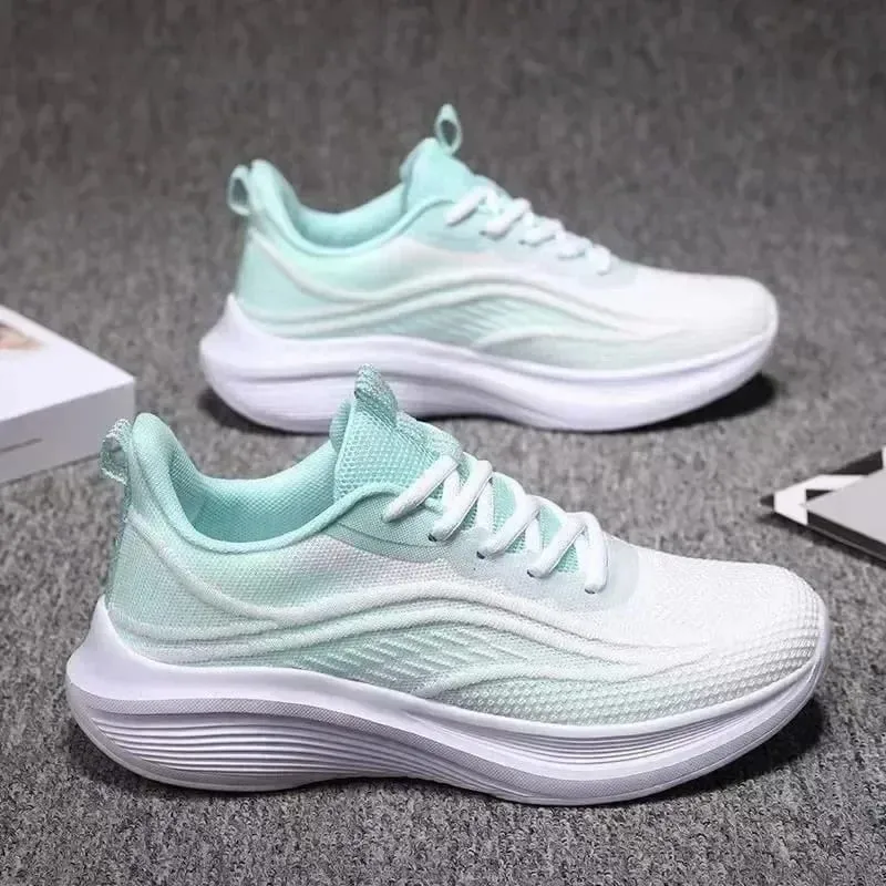 Womens Running Shoes Breathable Sport Tennis Sneakers Athletic Outdoor Gym Training Jogging Walking Shoes for Ladies