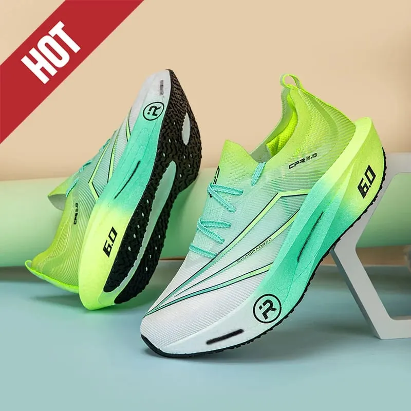 Running Shoes Carbon Board Air Cushion Marathon Men Sports Breathable Lightweight Women's Comfortable Athletic Nonskid Sneakers
