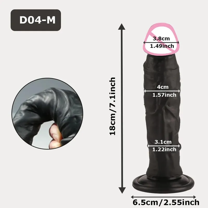 Realistic Dildo Silicone Penis Adult Sex Toys G-spot Anal Stimulation Masturbator Dildo with Suction Cup Adult SexToy ButtPlug