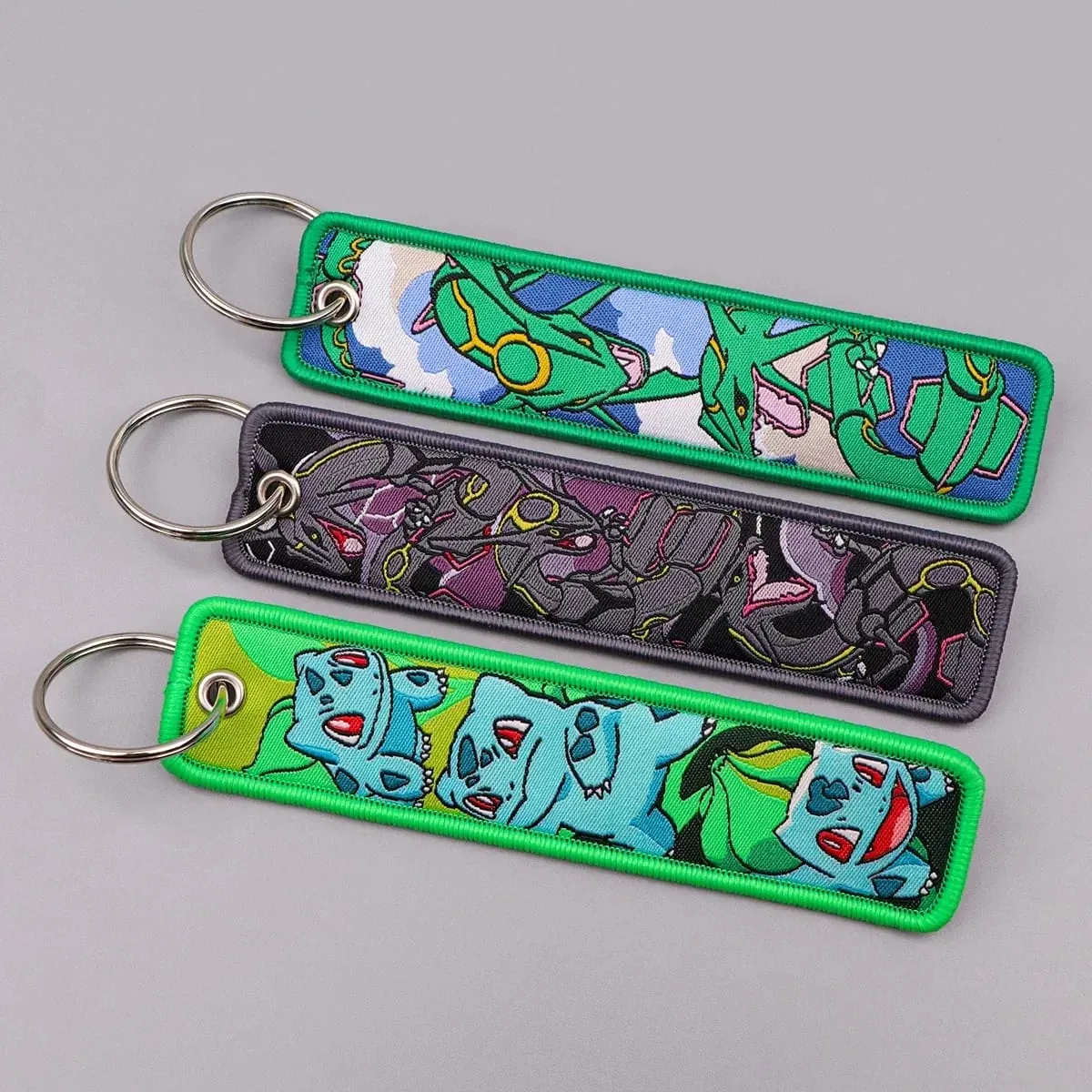HOT Koop Pokémon Anime Monsters Sleutelhanger voor Auto Rugzak Sleutelhouders Borduren Sleutelhangers Sleutel Tag Jet Tag Accessoires Gif 1pcts