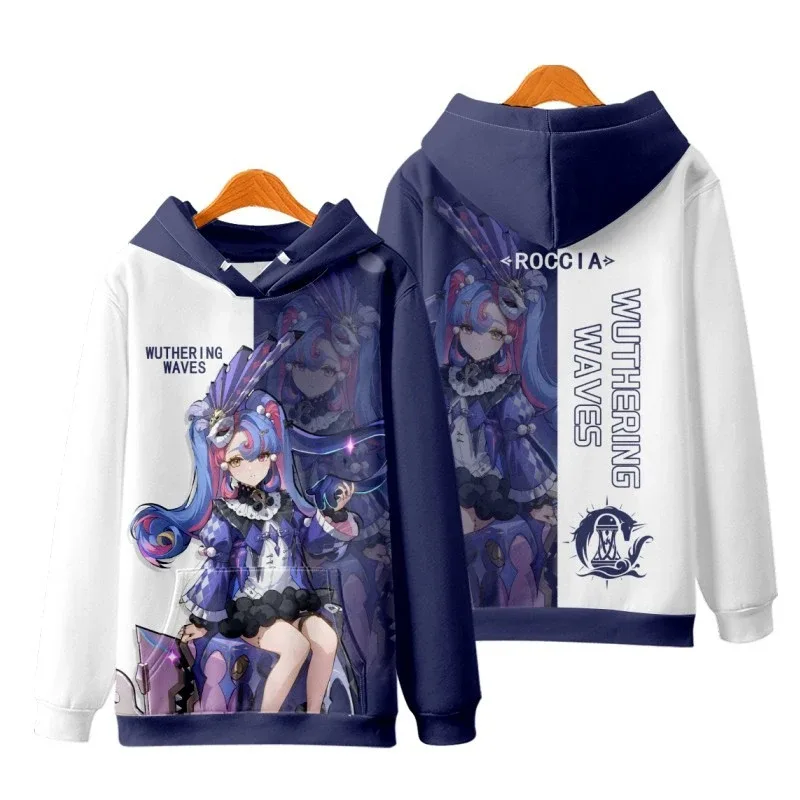 Game Wuthering Waves All Role Playing 3D Hoodies Sweatshirts Fashion Men's Anime Pullover Autumn/Winter Outdoor Casual Tracksuit