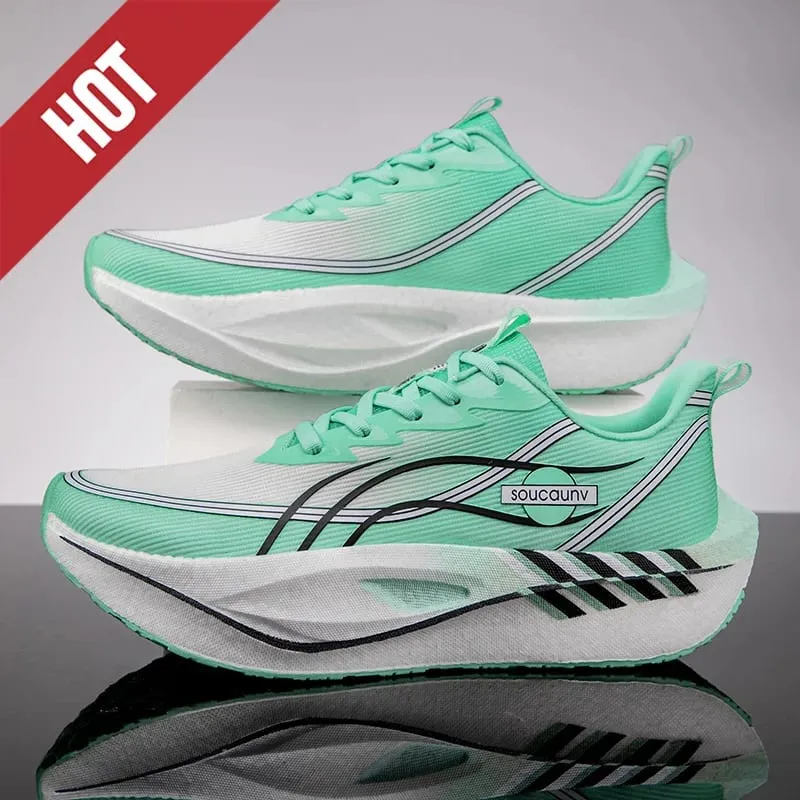 Running Shoes Carbon Board Marathon Men Sports Tenis Breathable Lightweight Women's Comfortable Athletic Nonskid Casual Sneakers
