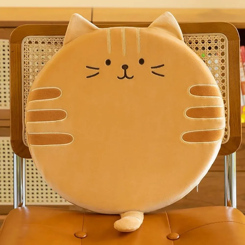 Universal Cartoon Animal Dog Cat Chair Cushion Comfortable Thick Seat Pads Soft For Office Student Dormitory Car