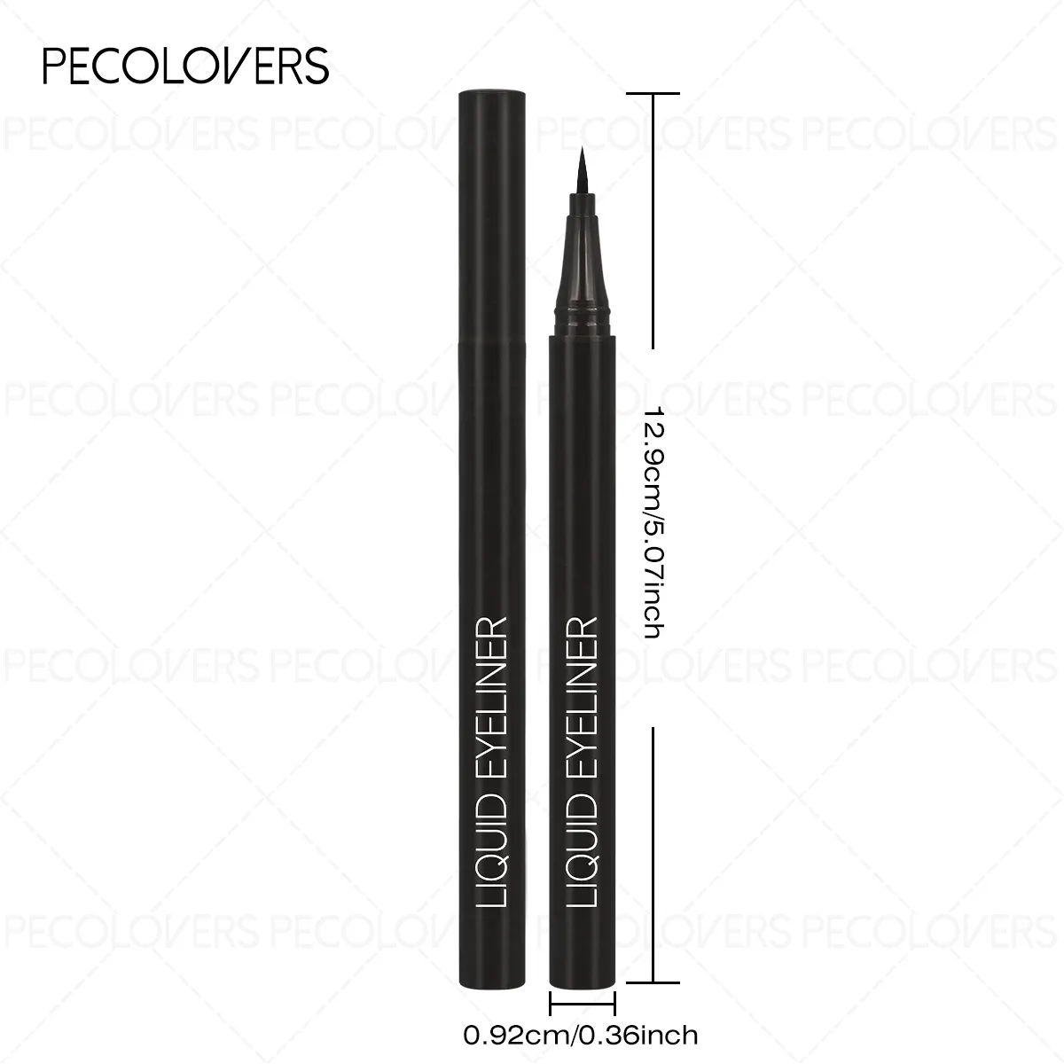 3Pcs Smooth Eyeliner Pen - Smudge-Proof Eye Pen Quick-Dry For All Occasions Black And Dark Brown Eye Makeup