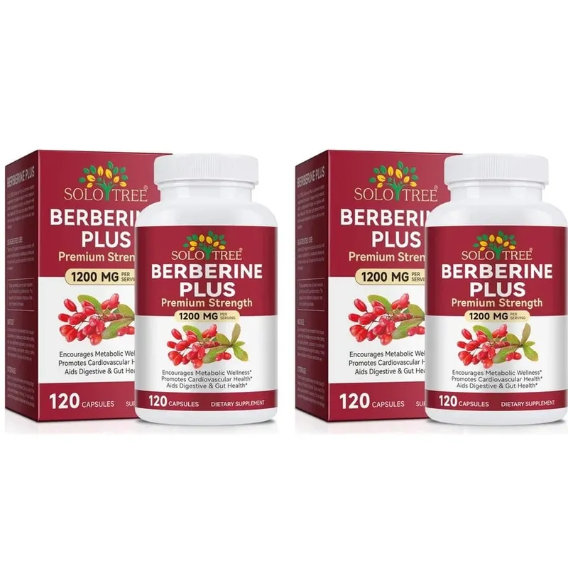 Berberine Plus Capsules 1200mg Berberine HCl Metabolism & Digestive Gut Health Support 120 Capsules
