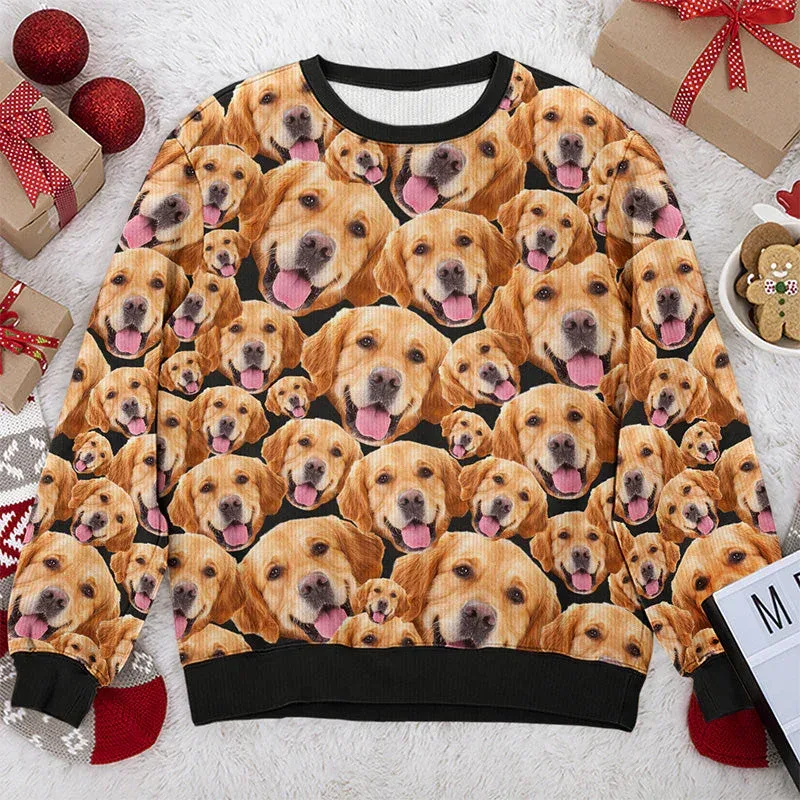 Custom Your Photo 3D Print Ugly Christmas Sweater DIY Face Family Pullovers Funny Image Sweatshirt Personalized Xmas Gift Unisex — image 11