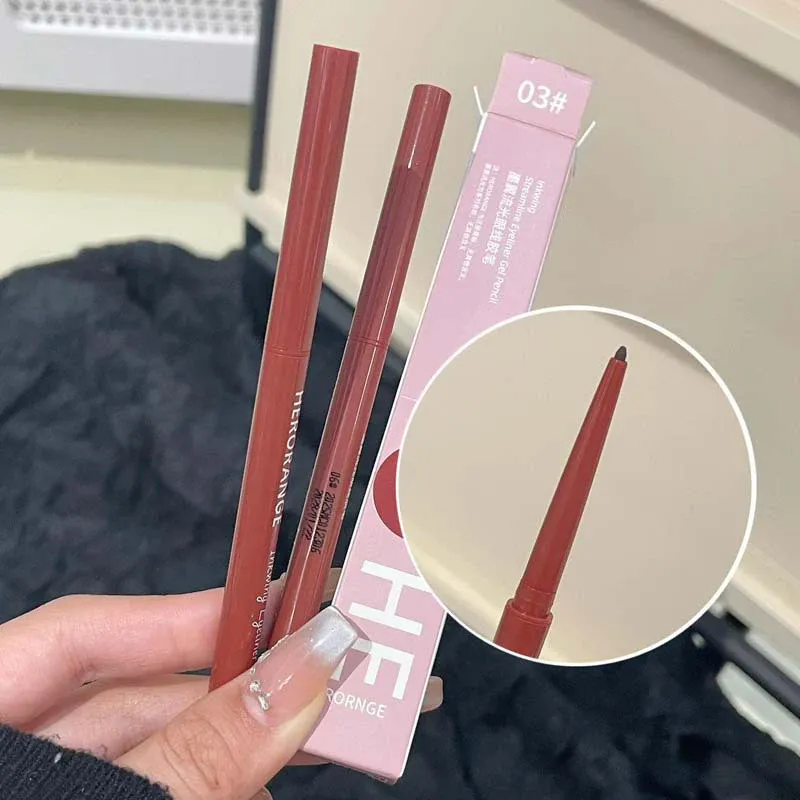 10 Colors Eyeliner Pencil Smooth Wine Red Soft High Pigment Eye Liner Pen Waterproof Matte Aegyosal Lying Silkworm Eyes Makeup