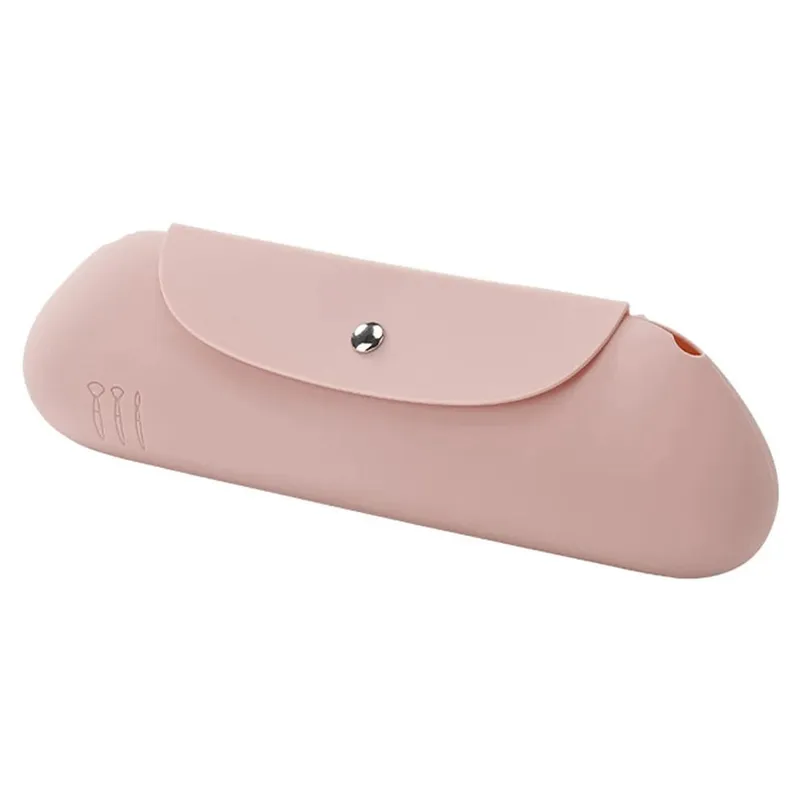 1/2pcs Makeup Brush Storage Bag Silicone Makeup Brush Holder Travel Cosmetic Bag Portable Cosmetic Face Brushes Holder Tool — image 7