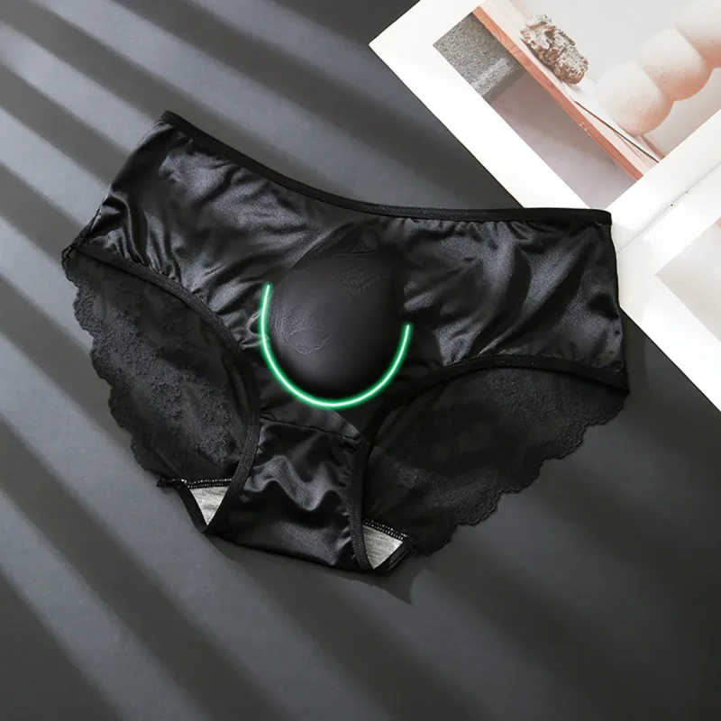 Seluar Dalam Wanita untuk Lelaki Seluar Dalam Satin Renda Perancis Bernafas U Convex Pouch Seluar Dalam Seksi Ruffle Lace Seluar Dalam Tukar Pakaian Lelaki