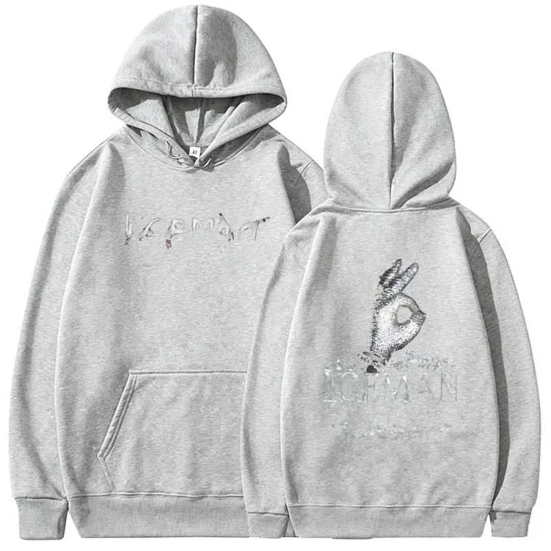 Rapper Drake ICEMAN Album Double Sided Print Hoodie Men Women Fashion Hip Hop Oversized Streetwear Men's Casual Vintage Hoodies