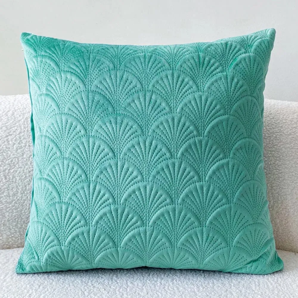 Nordic Simple Quilted Velvet Cushion Cover Solid Colors Decorative Throw Pillow Case 45x45cm for Sofa Bedside Home Decor