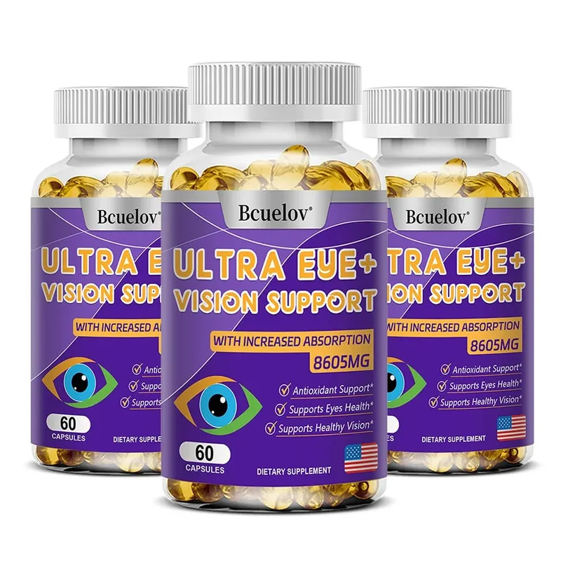 Συμπλήρωμα βιταμινών ματιών 9 σε 1 - Lutein Zeaxanthin Blueberry Dry Eyes Eye Fatigue Ωχρά κηλίδα & Υποστήριξη νυχτερινής όρασης για ενήλικες