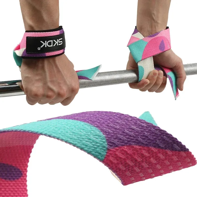 1 Pair Weightlifting Wrist Straps Strength Training Adjustable Non-slip Gym Fitness Lifting Strap Wrist Support Sports Grip Band