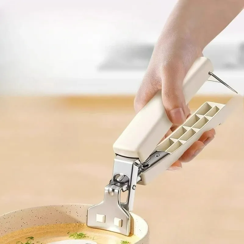 Heat Resistant Bowl Tongs Kitchen Utensils Steamer Stainless Steel Plate Elevator Cooking Safety Clamp Tool