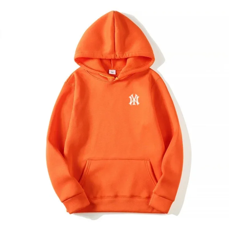 Men's and Women's Casual Fashion Trend Fleece Hooded Hoodies Spring Fall Outdoor Sweatshirt Popular Font Print Pullovers Coat