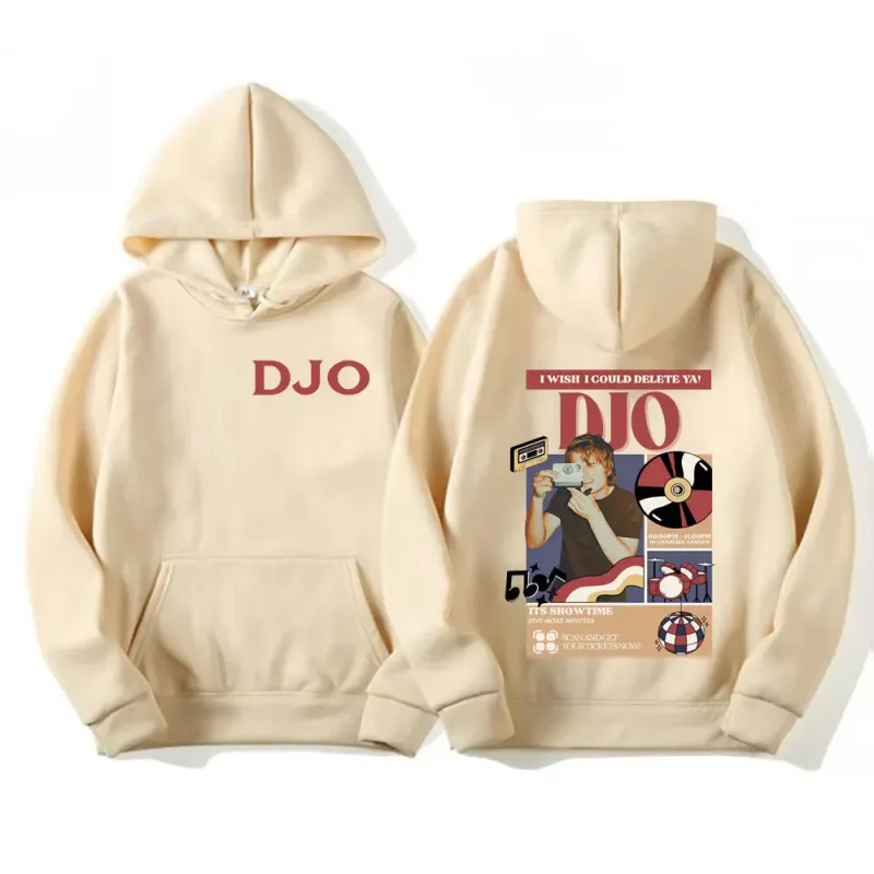 Djo Back on You Tour 2026 Music Concert Graphic Sweatshirt Joe Keery New Fans Gift Hoodie Men Women Retro Cozy Oversized Hoodies